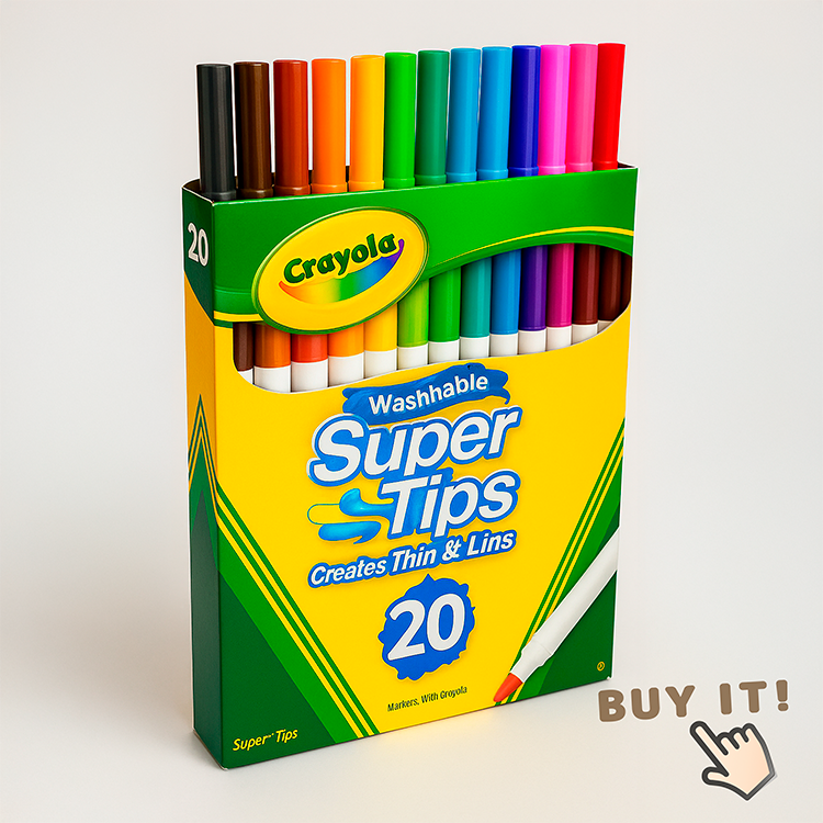 Washable markers — kids safe
