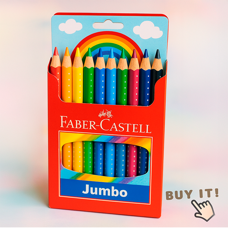 Faber-Castell jumbo colored pencils